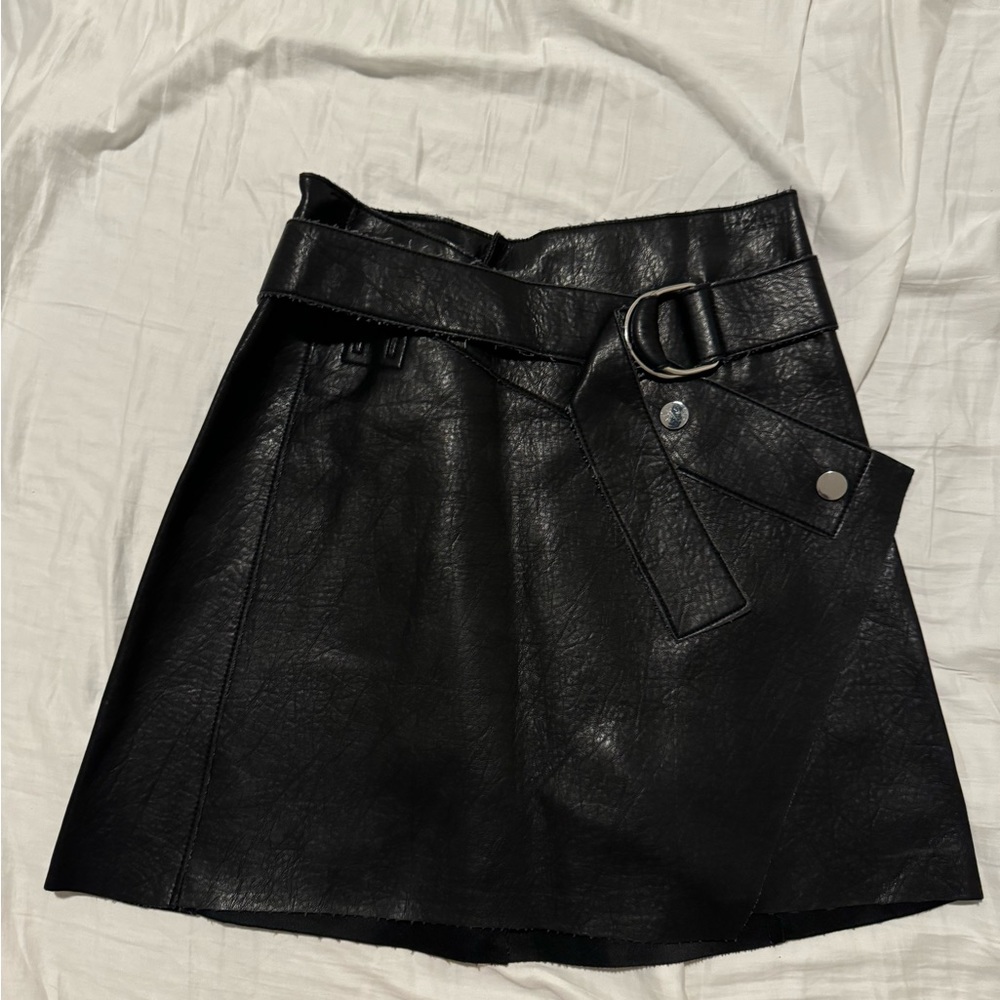Zara faux leather skirt